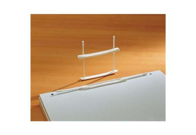 Immagine di Fastener fermafogli - plastica - passo 80 mm - capacità 6 cm - bianco - Fellowes - conf. 12 pezzi