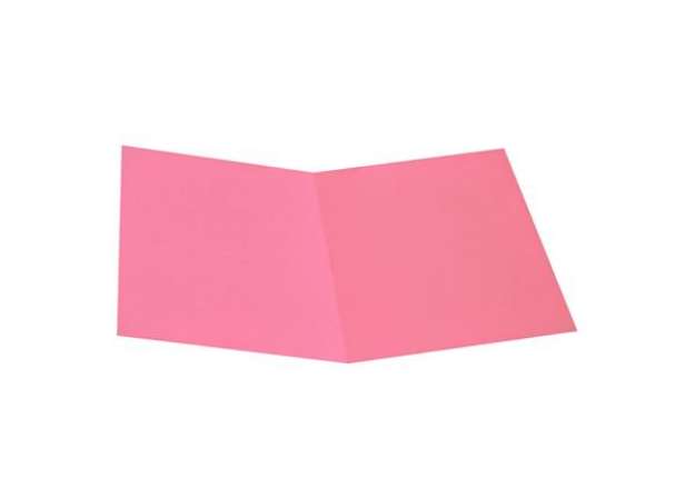 Immagine di Cartelline semplici - senza stampa - cartoncino Manilla 145 gr - 25x34 cm - rosa - Cartotecnica del