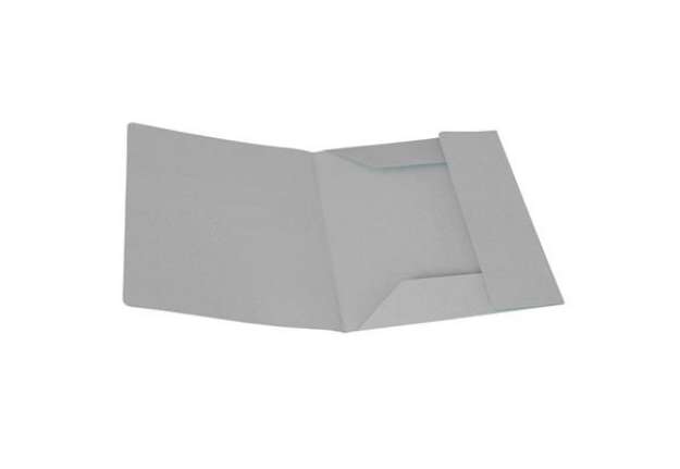 Immagine di Cartelline 3 lembi - senza stampa - cartoncino Manilla 200 gr - 25x33 cm - grigio - Cartotecnica del