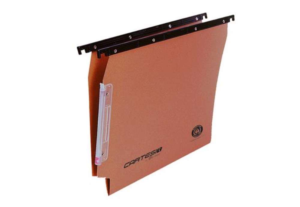 Immagine di Cartella sospesa Cartesio - armadio - interasse 33 cm - fondo V - 33 x 28 cm - arancio - Bertesi