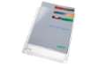 Immagine di Buste forate con soffietto - 22 x 30 cm - PVC - trasparente - Leitz - conf. 10 pezzi