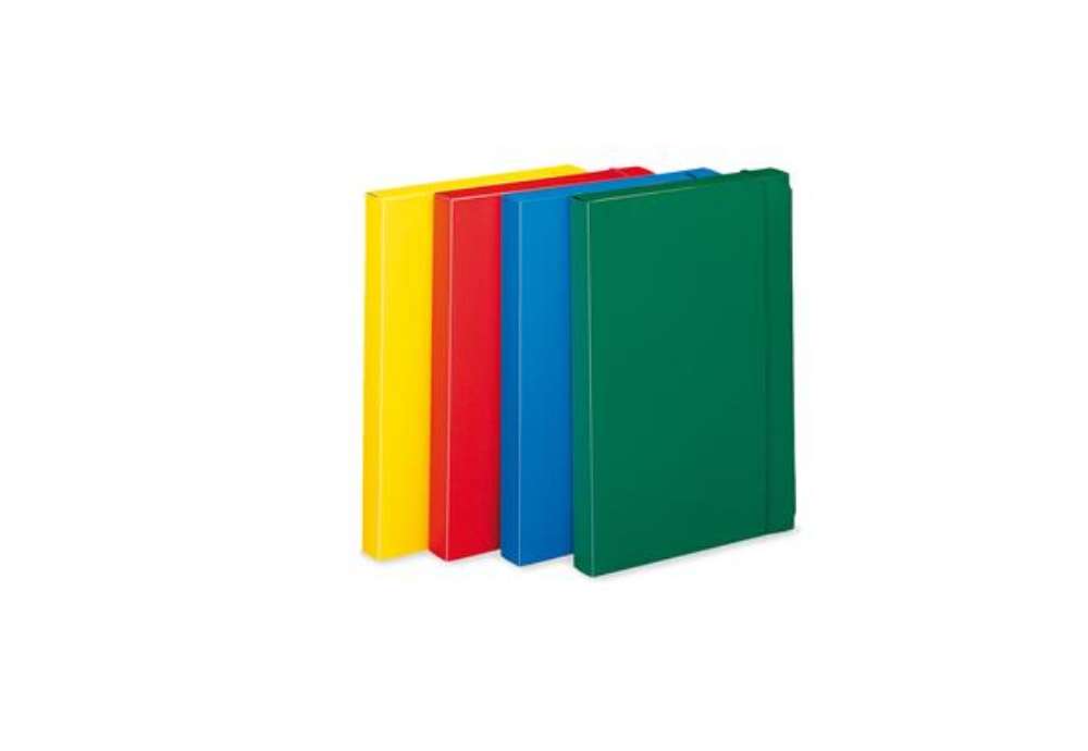 Immagine di Cartella progetto con elastico - 24 x 35 cm - dorso 3 cm - giallo - Fellowes