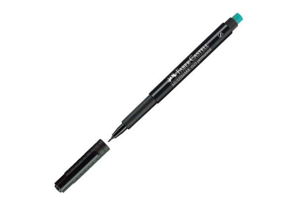 Immagine di Pennarello Multimark universale permanente con gomma - punta superfine 0,4mm - nero  - Faber-Castell