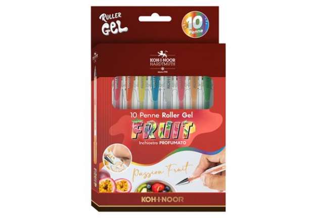 Immagine di Roller gel colorati - colori fruit - Koh.I.Noor - astuccio 10 roller