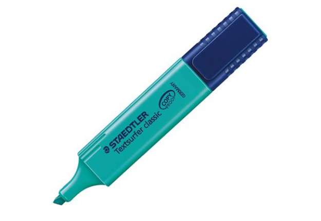 Immagine di Evidenziatore Textsurfer Classic - punta a scalpello - tratto 1,0mm-5,0mm - turchese - Staedtler