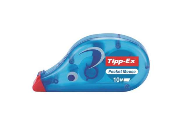 Immagine di Correttore a nastro Pocket Mouse - 4,2mm x 10mt - Tipp Ex - conf. 10 pezzi