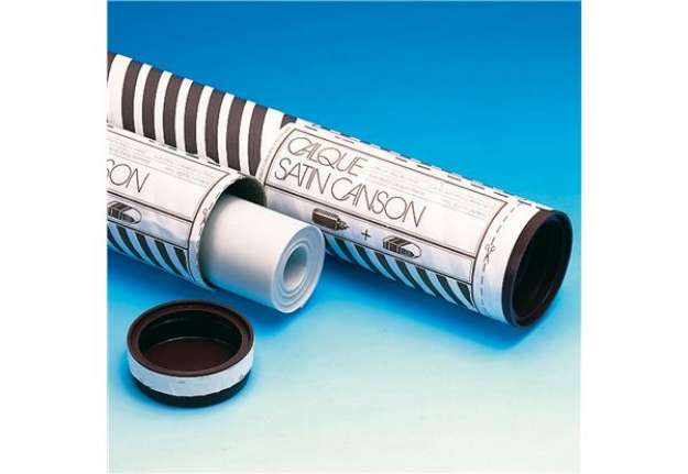 Immagine di Carta lucida satinata in rotolo - 0,75 x 20 mt - 90/95 gr - uso manuale - Canson
