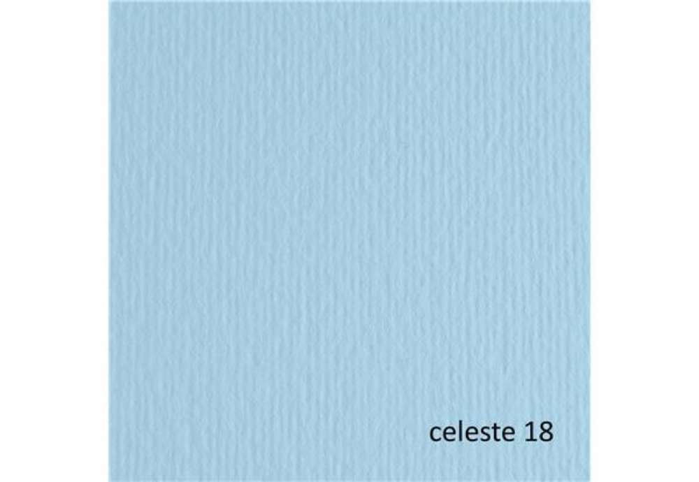 Immagine di Cartoncino Elle Erre - 50 x 70 cm - 220 gr - celeste 118 - Fabriano - blister 20 fogli