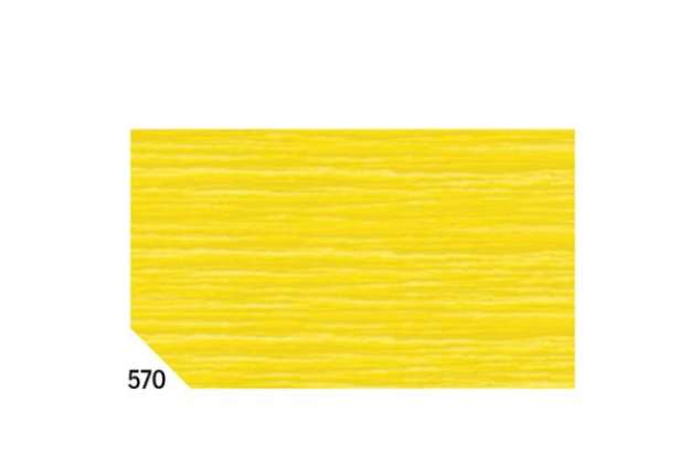 Immagine di Carta crespa - 50 x 250 cm - 48 gr/m² - giallo 570 - Rex Sadoch - conf. 10 rotoli