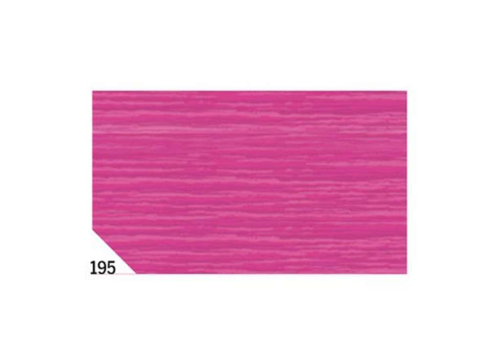 Immagine di Carta crespa - 50 x 250 cm - 48 gr - fucsia 195 - Rex Sadoch - conf. 10 rotoli