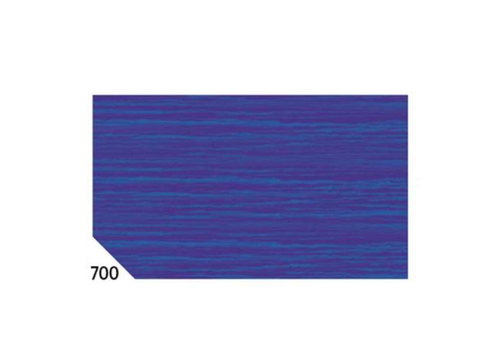 Immagine di Carta crespa - 50 x 250 cm - 48 gr - blu 700 - Rex Sadoch - conf.10 rotoli