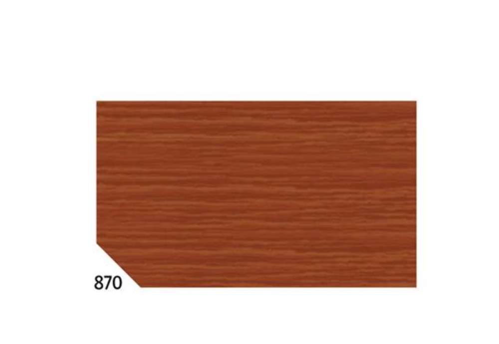 Immagine di Carta crespa - 50 x 250 cm - 48 gr - marrone 870 - Rex Sadoch - conf.10 rotoli