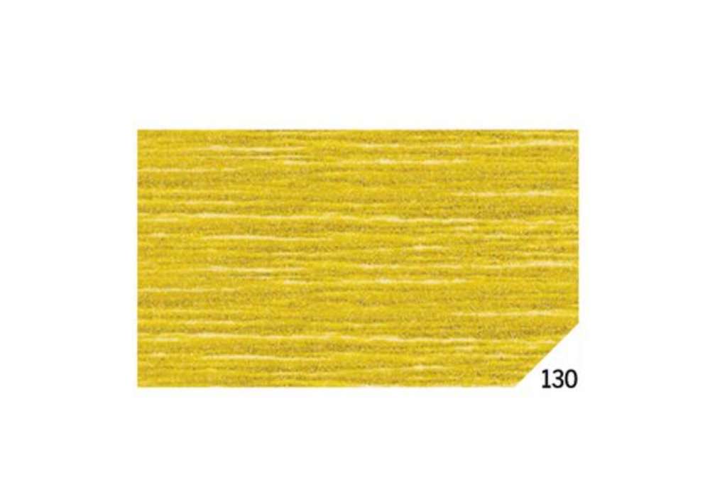 Immagine di Carta crespa - 50 x 150 cm - 80 gr - oro metal 130 - Rex Sadoch - conf.10 rotoli