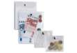 Immagine di Busta con bottone Press 2E - PVC - 9,5x12 cm - trasparente - Sei Rota