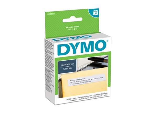 Immagine di Rotolo 500 etichette LW 113550 - 19 x 51 mm -carta - multiuso - removibile - bianco - Dymo