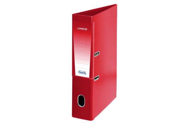 Immagine di Registratore Unico Rado - dorso 8 cm - protocollo 23x33 cm - rosso - Favorit