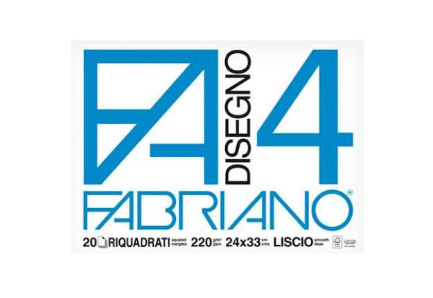 Immagine di Album F4 - 24x33cm - 220gr - 20 fogli - liscio - squadrato - Fabriano