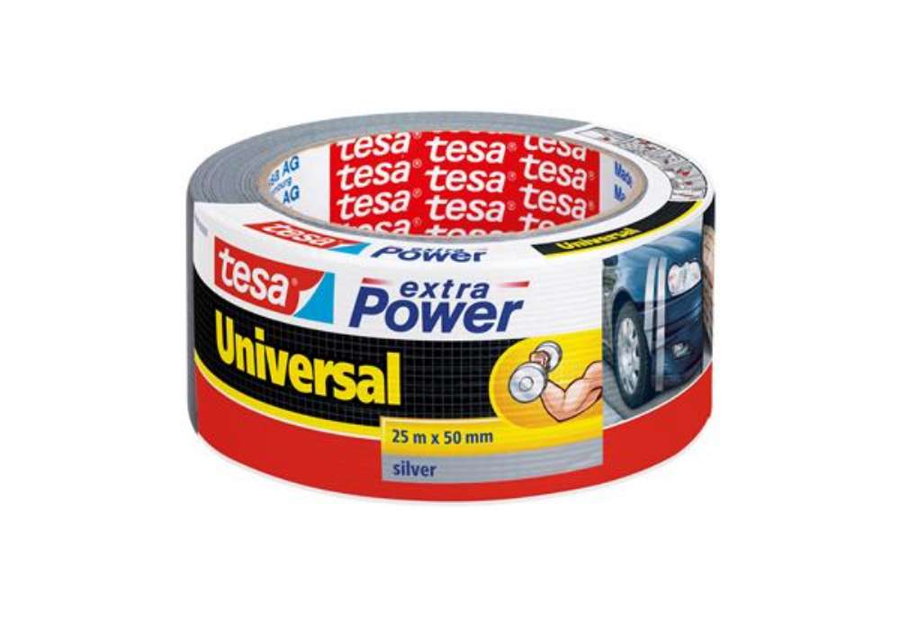 Immagine di Nastro adesivo Extra Power Universal - 50 mm x 25 m - tela plastificata - grigio - Tesa