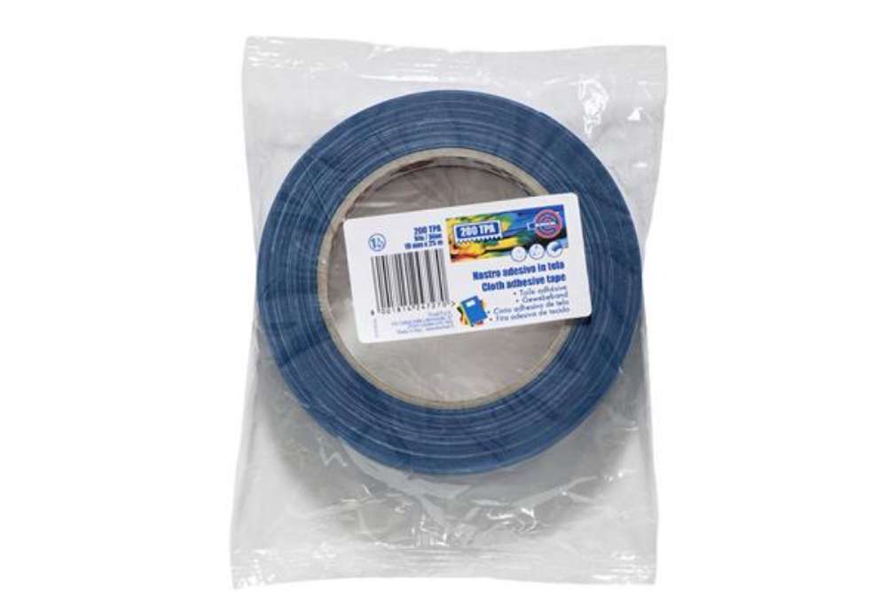 Immagine di Nastro adesivo telato TPA 200 - 19 mm x 25 m - tela plastificata - blu - Eurocel
