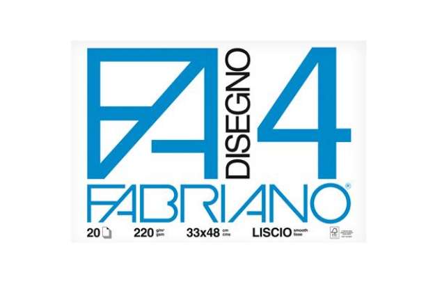 Immagine di Album F4 - 33x48cm - 220gr - 20 fogli - liscio - Fabriano