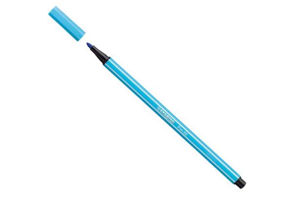 Immagine di Pennarello Pen 68 - azzurro 57 - Stabilo