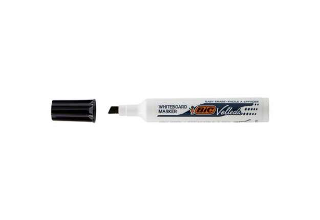 Immagine di Pennarello Whiteboard Marker Velleda 1791 - punta a scalpello da 3,3mm a 4,6mm - nero - Bic