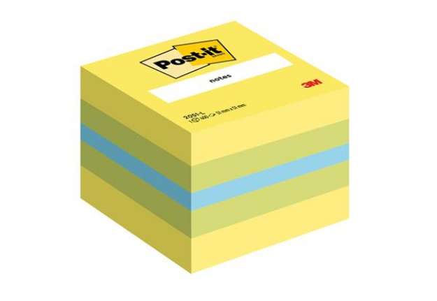 Immagine di Blocco foglietti Minicubo - 2051-L - 51 x 51 mm - 72 gr - colori assortiti - 400 fogli - Post-it