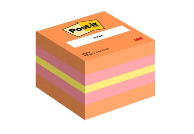 Immagine di Blocco foglietti Minicubo - 2051-P - 51 x 51 mm - 72 gr - colori assortiti - 400 fogli - Post-it