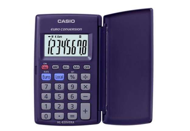 Immagine di Calcolatrice tascabile HL-820VERA - 8 cifre - blu - Casio