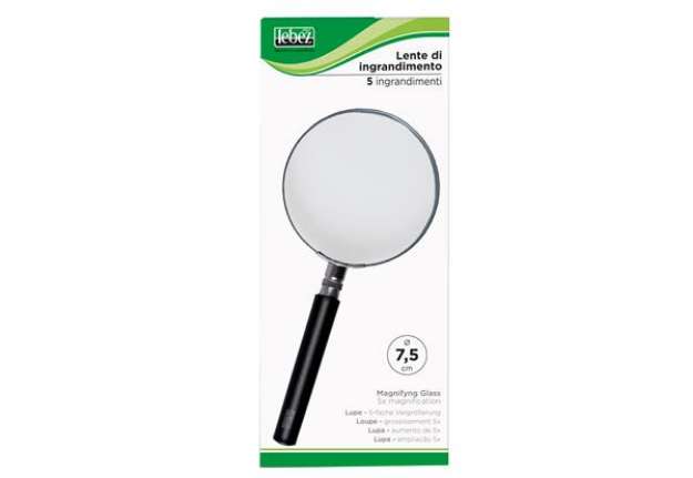 Immagine di Lente di ingrandimento 1123 - diametro 7,5 cm - nero - Lebez