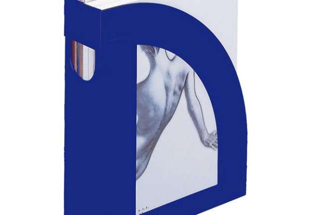 Immagine di Portariviste E803 - 24,5 x 30 cm -  dorso 7,5 cm - blu - Fellowes