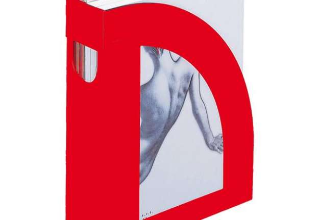 Immagine di Portariviste E803 - 24,5 x 30 cm - dorso 7,5 cm - rosso - Fellowes