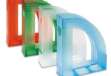 Immagine di Portariviste E803 - 24,5 x 30 cm - dorso 7,5 cm - trasparente blu - Fellowes
