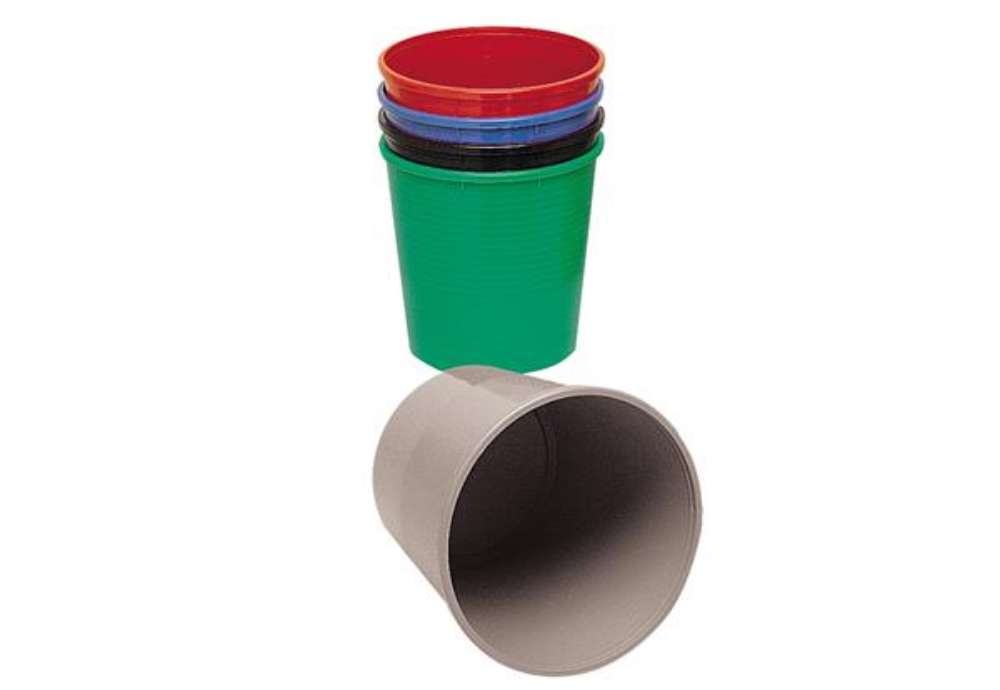 Immagine di Cestino gettacarte - altezza 32,5 cm - diametro 29,5 cm - 15 L - nero - Methodo