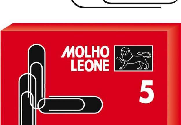 Immagine di Fermagli zincati - n. 5 - 5 cm - Molho Leone - conf. 100 pezzi