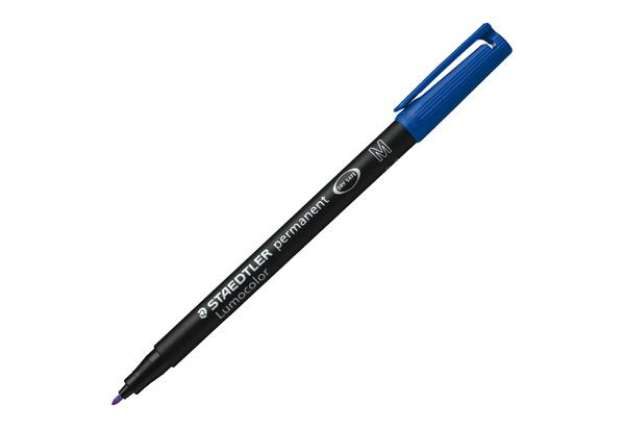 Immagine di Pennarello Lumocolor Permanent 317  - punta 1,0mm - blu - Staedtler