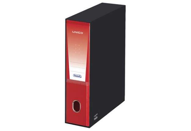 Immagine di Registratore Unico - dorso 8 cm - protocollo 23x33 cm - rosso - Favorit