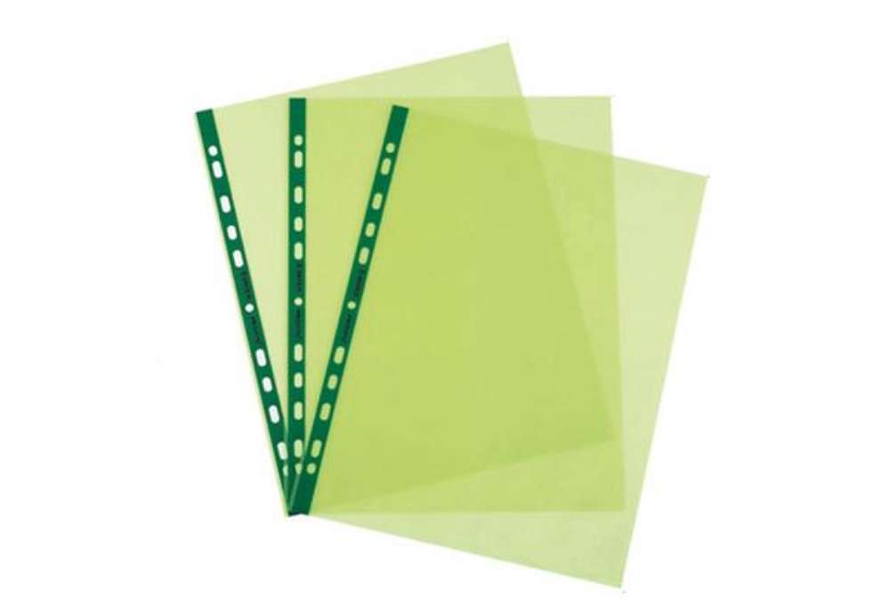 Immagine di Buste forate Favorit Art - Superior - liscio - 22 x 30 cm - verde - Favorit - conf. 25 pezzi