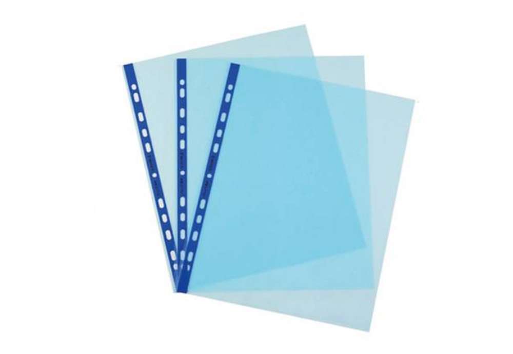 Immagine di Buste forate Favorit Art - Superior - liscio - 22 x 30 cm - azzurro - Favorit - conf. 25 pezzi
