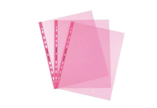 Immagine di Buste forate Favorit Art - Superior - liscio - 22x30 cm - rosa - Favorit - conf. 25 pezzi