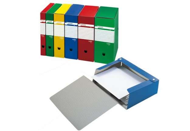 Immagine di Scatola archivio Spazio - dorso 8 cm - 25x35 cm - blu - Sei Rota