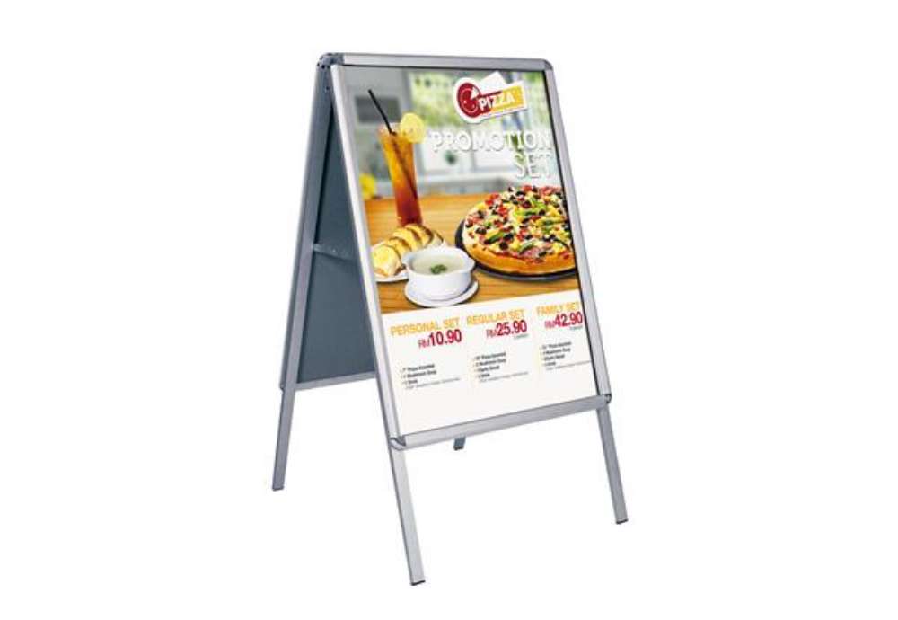 Immagine di Cavalletto bifacciale - cornici a scatto - 50 x 70 cm