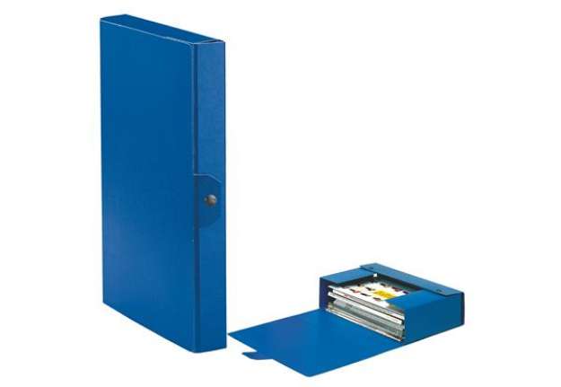 Immagine di Scatola progetto Eurobox - dorso 4 cm - 25x35 cm - blu - Esselte