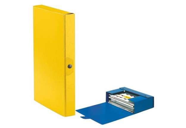 Immagine di Scatola progetto Eurobox - dorso 4 cm - 25x35 cm - giallo - Esselte