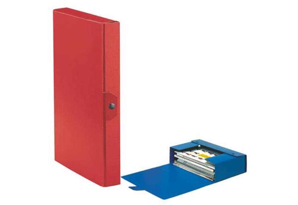 Immagine di Scatola progetto Eurobox - dorso 4 cm - 25 x 35 cm - rosso - Esselte