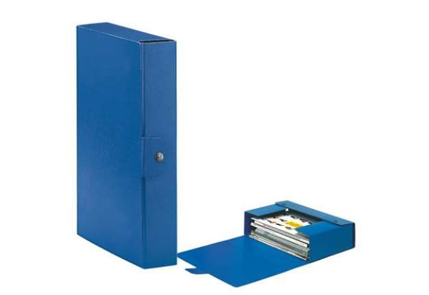 Immagine di Scatola progetto Eurobox - dorso 6 cm - 25x35 cm - blu - Esselte