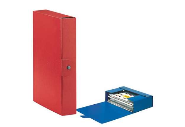 Immagine di Scatola progetto Eurobox - dorso 6 cm - 25x35 cm - rosso - Esselte