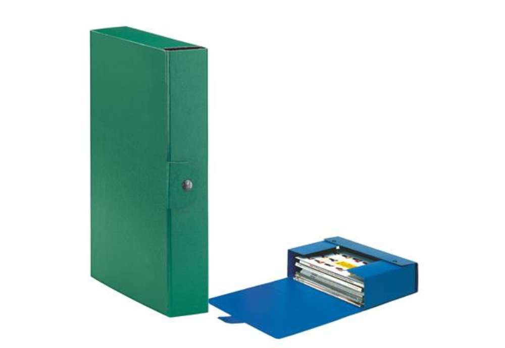 Immagine di Scatola progetto Eurobox - dorso 6 cm - 25 x 35 cm - verde - Esselte