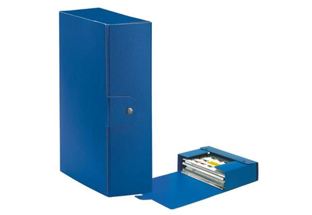 Immagine di Scatola progetto Eurobox - dorso 10 cm - 25 x 35 cm - blu - Esselte