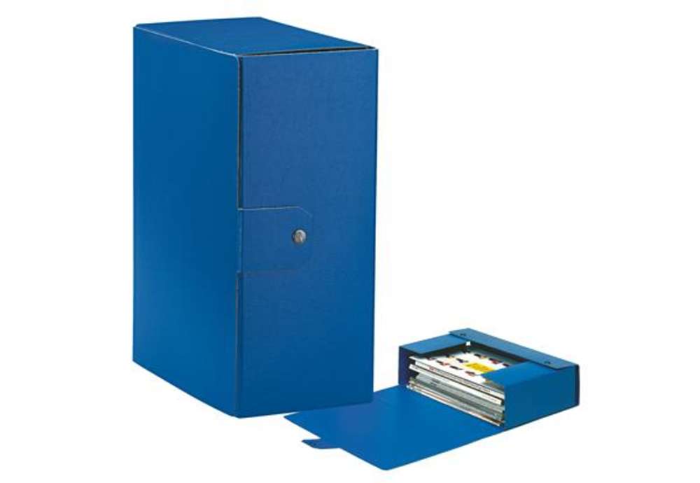 Immagine di Scatola progetto Eurobox - dorso 15 cm - 25 x 35 cm - blu - Esselte